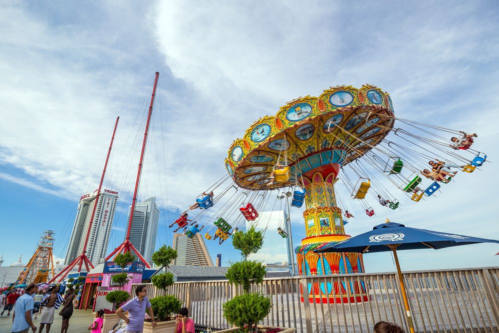 A thrilling ride at Steel Pier