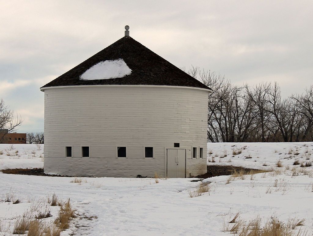 Exterior of DeLaney Round Barn
