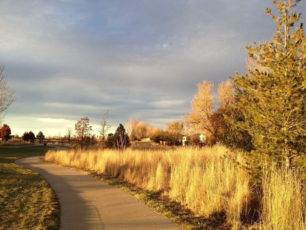 A bike trail at Aurora