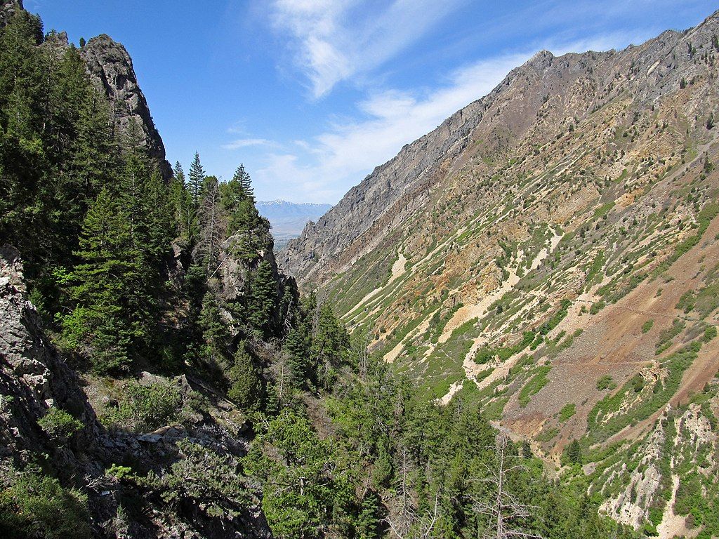 Daytime view of American Fork Canyon