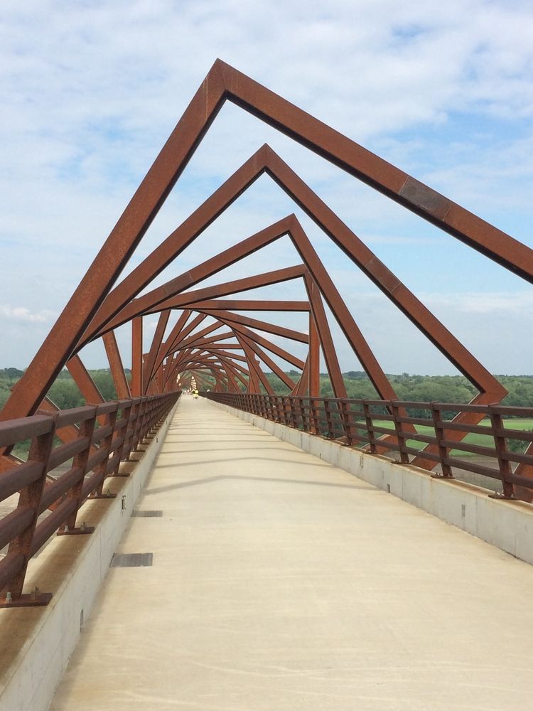 Daytime view of the High Trestle Trail
