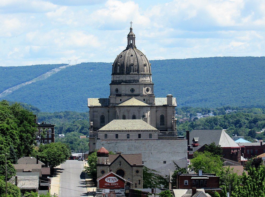 Aerial view of Cathedral of the Blessed Sacrament