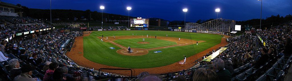 People watching a game in Peoples Natural Gas Field