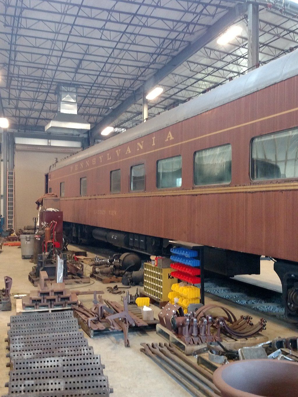 An old train in Railroaders Memorial Museum