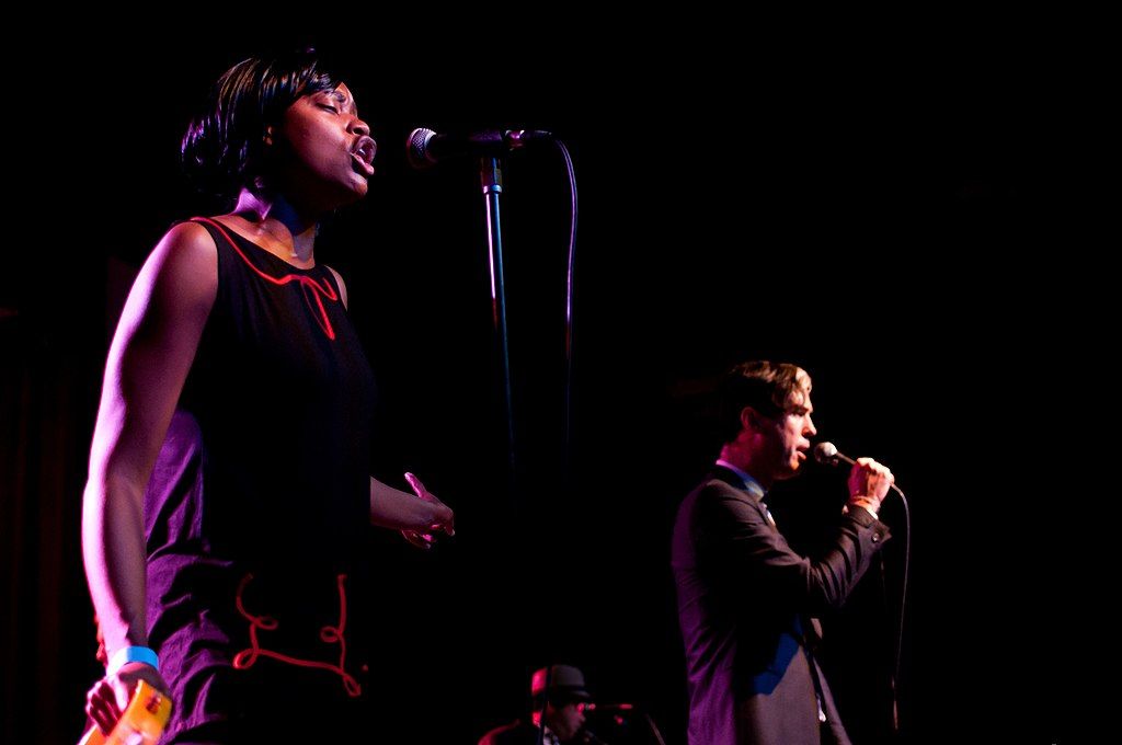 Singers performing in the Orange Peel