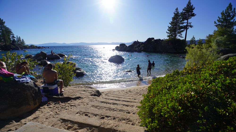 People at Sand Harbor