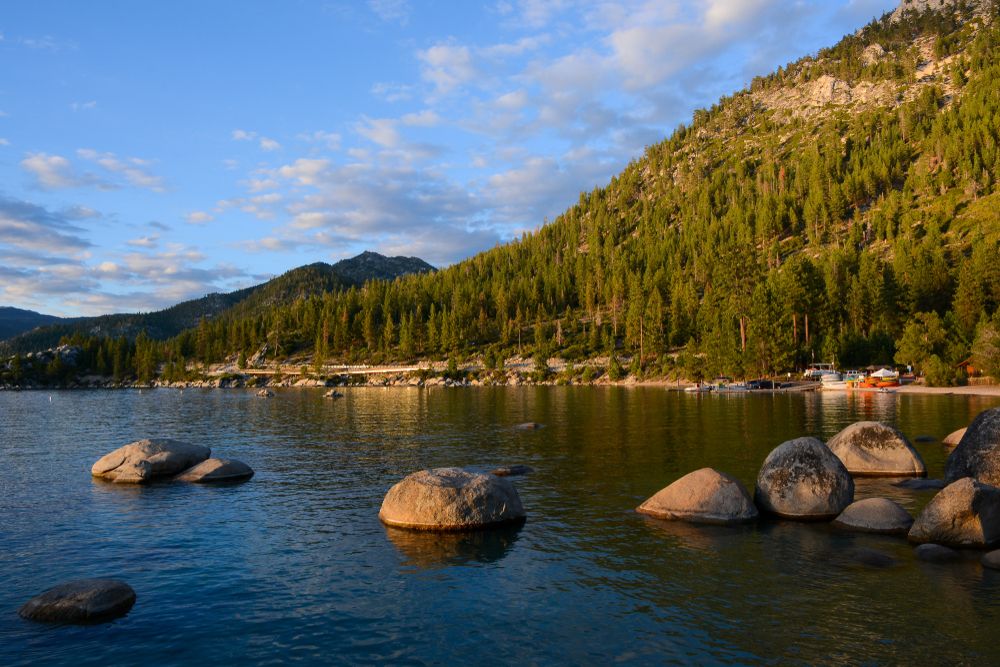 Scenic view of Sand Harbor