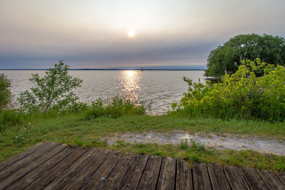 Lake Michigan in Escanaba's Ludington Park