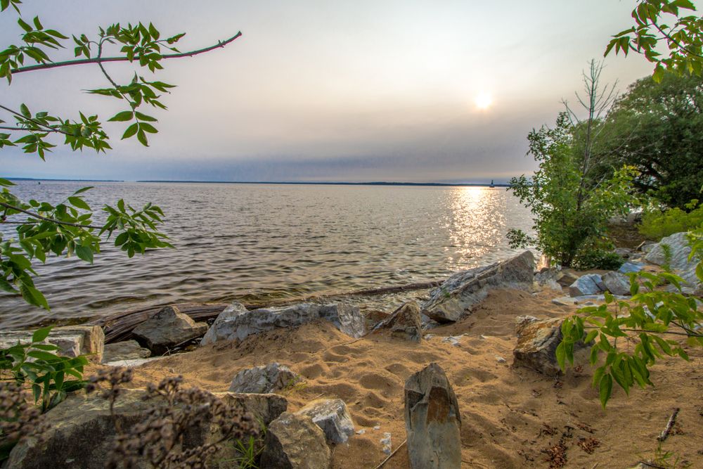 Lake Michigan in Escanaba's Ludington Park