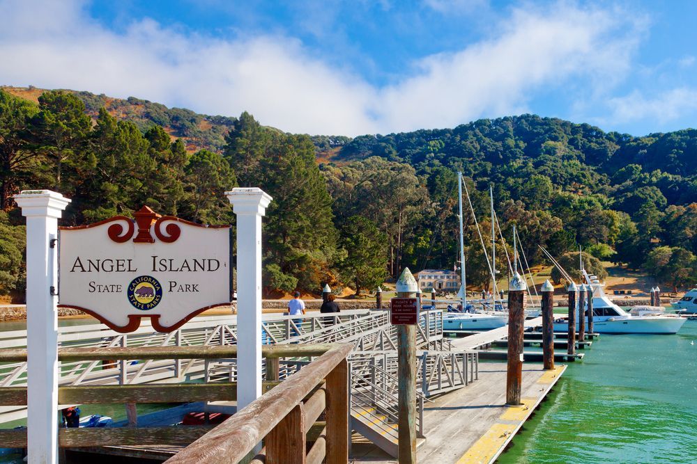 Signage of Angel Island State Park