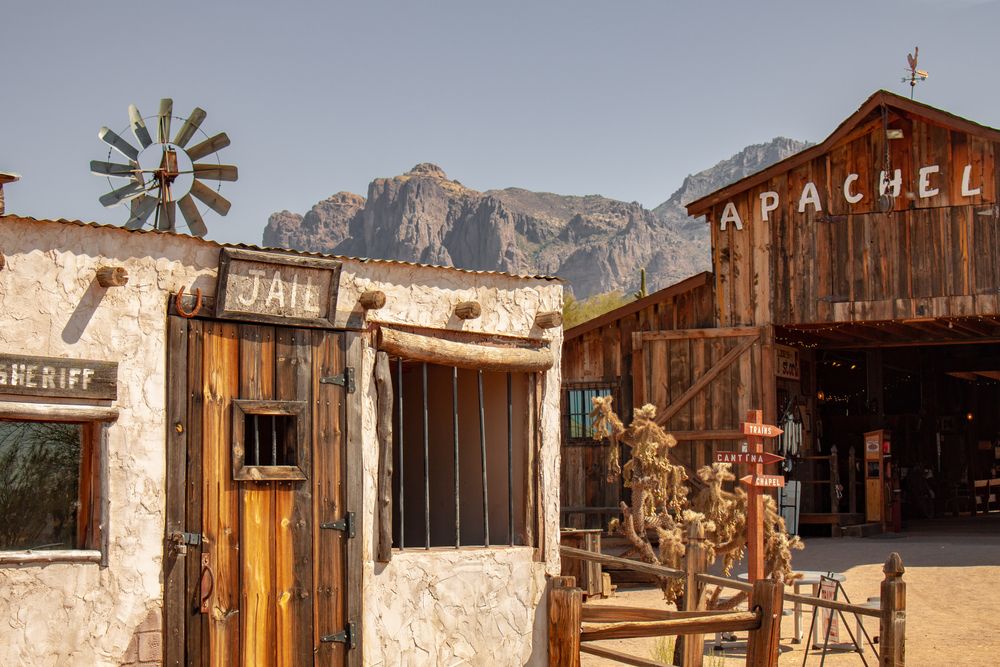 Exterior of the jail at Superstition Mountain Museum