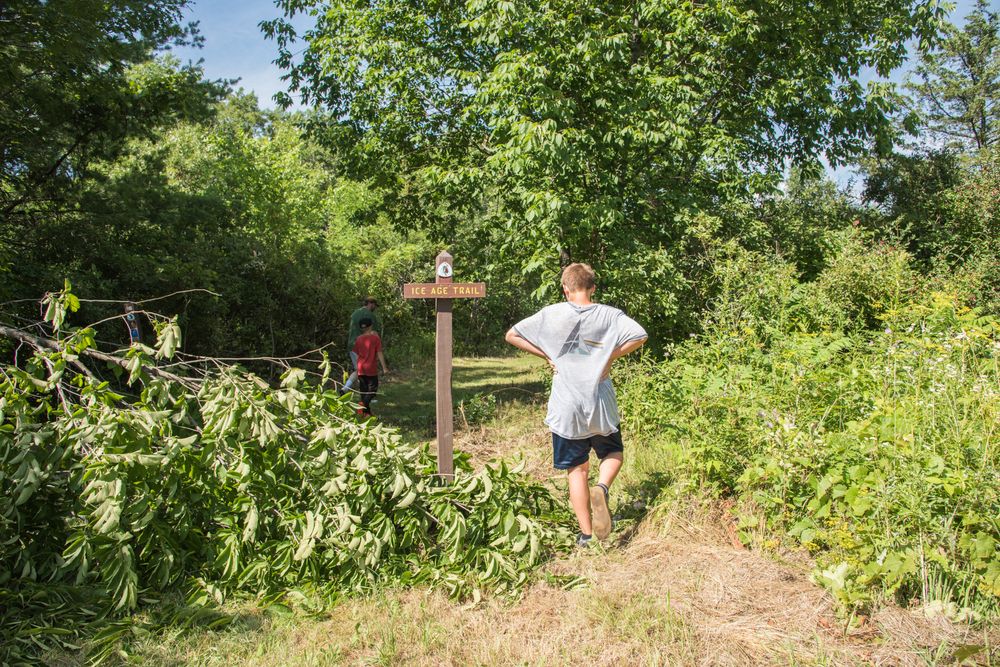 People at Ice Age National Scenic Trail