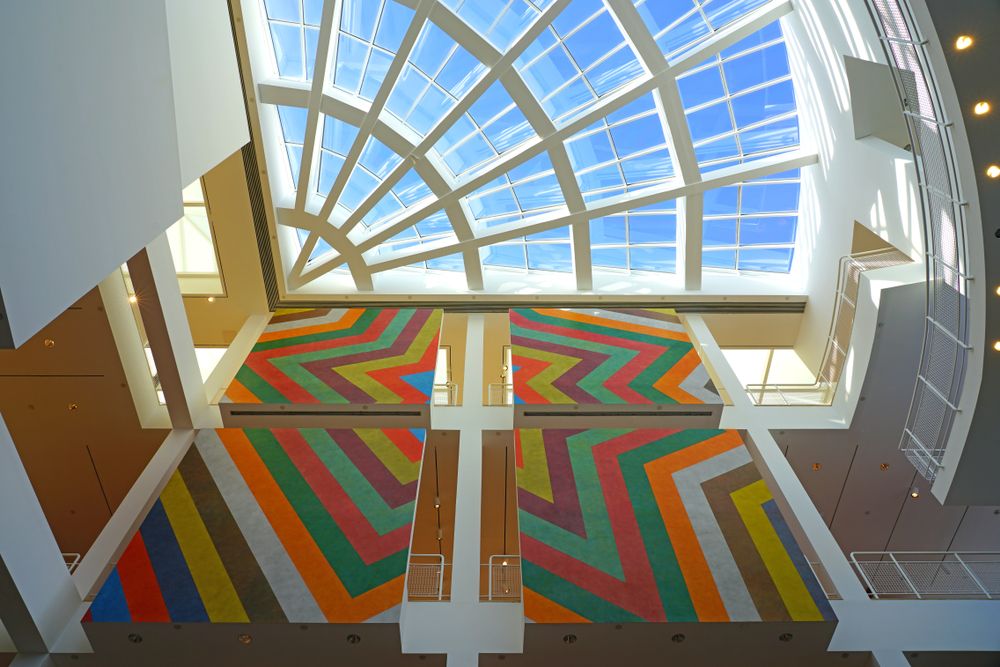 Ceiling inside the High Museum of Art.