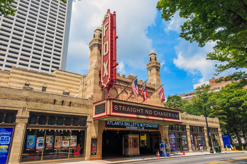 Exterior and entrance of Fox Theatre.