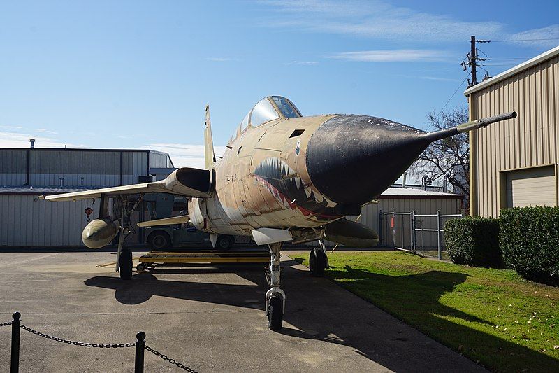 Thunderchief aircraft at Cavanaugh Flight Museum
