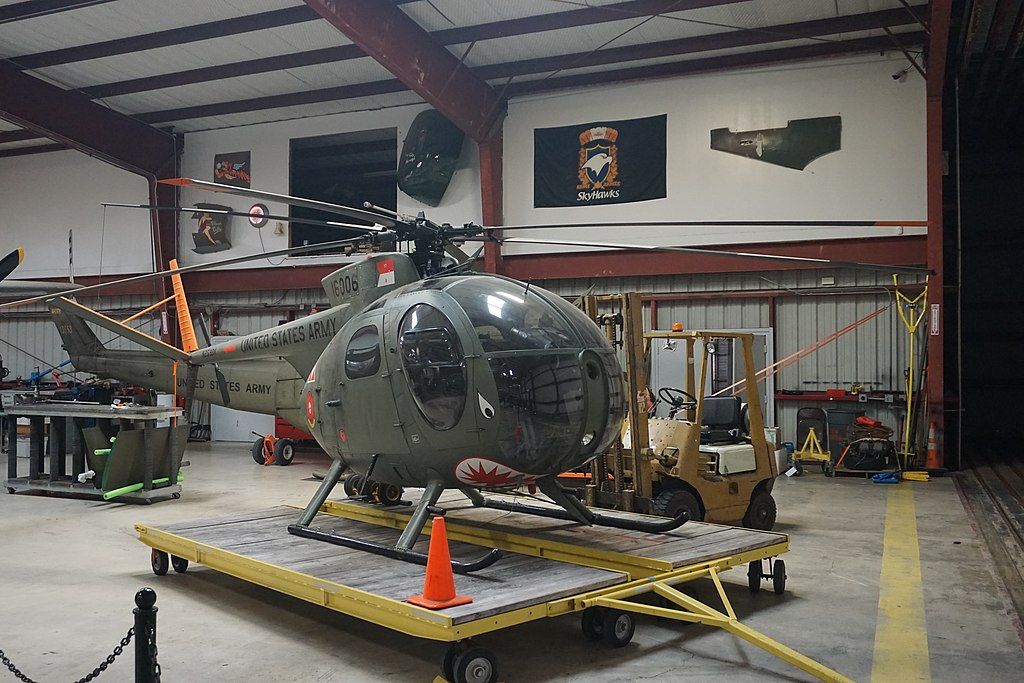 A chopper in Cavanaugh Flight Museum