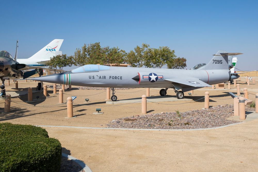 U.S air force aircraft at Blackbird Airpark Palmdale