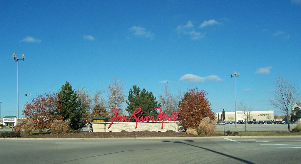 Signage of the Fox River Mall