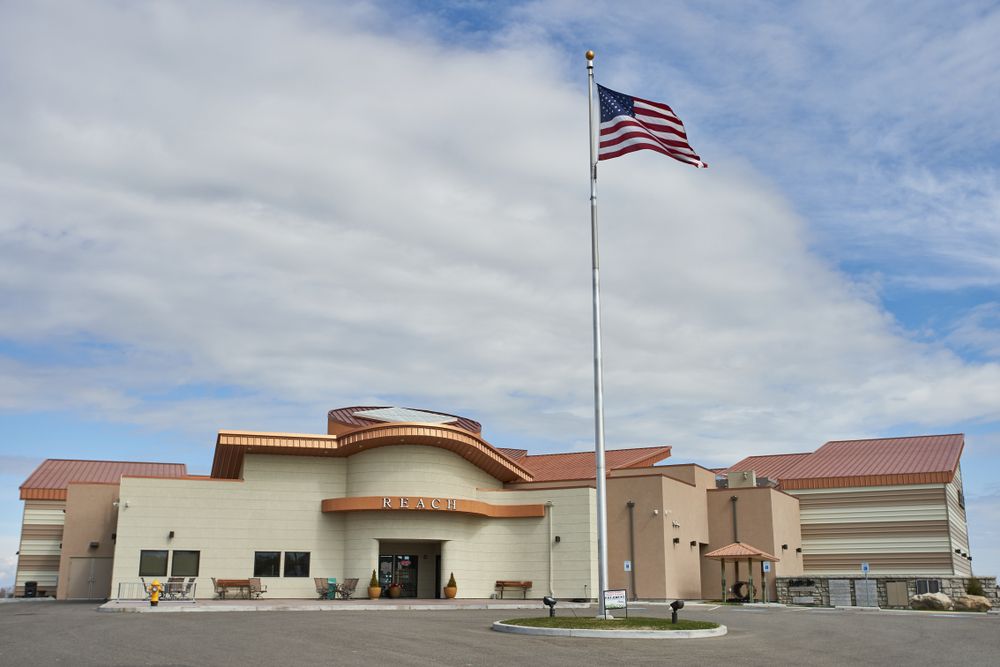 Southern facade of REACH Museum