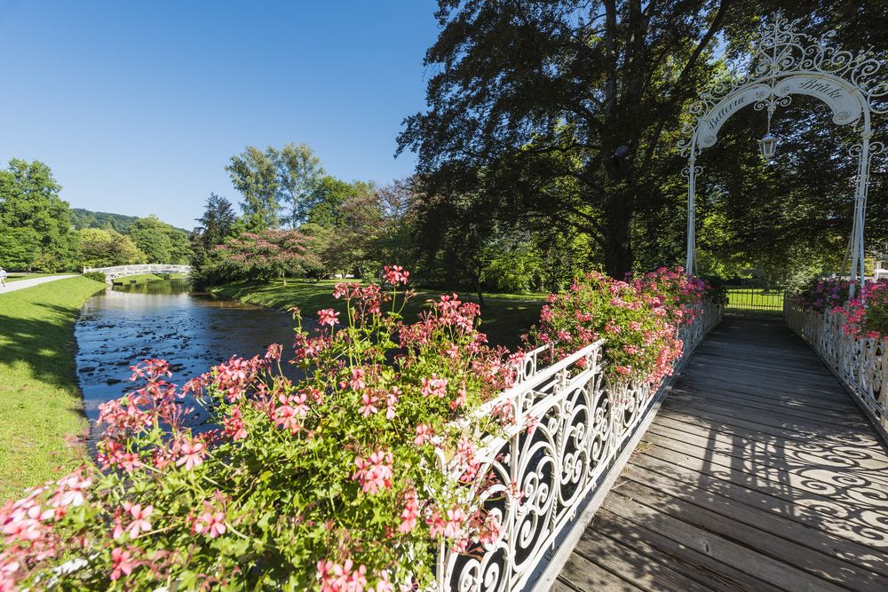 Romantic bridge at Lichtentaler Allee