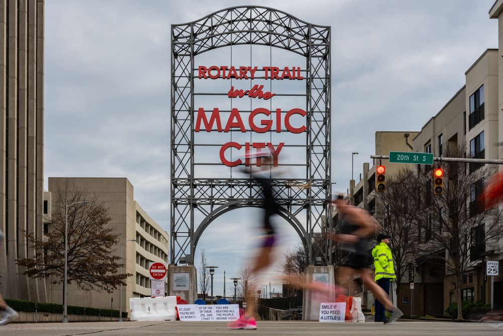 View of the Iconic Sign at Rotary Trail