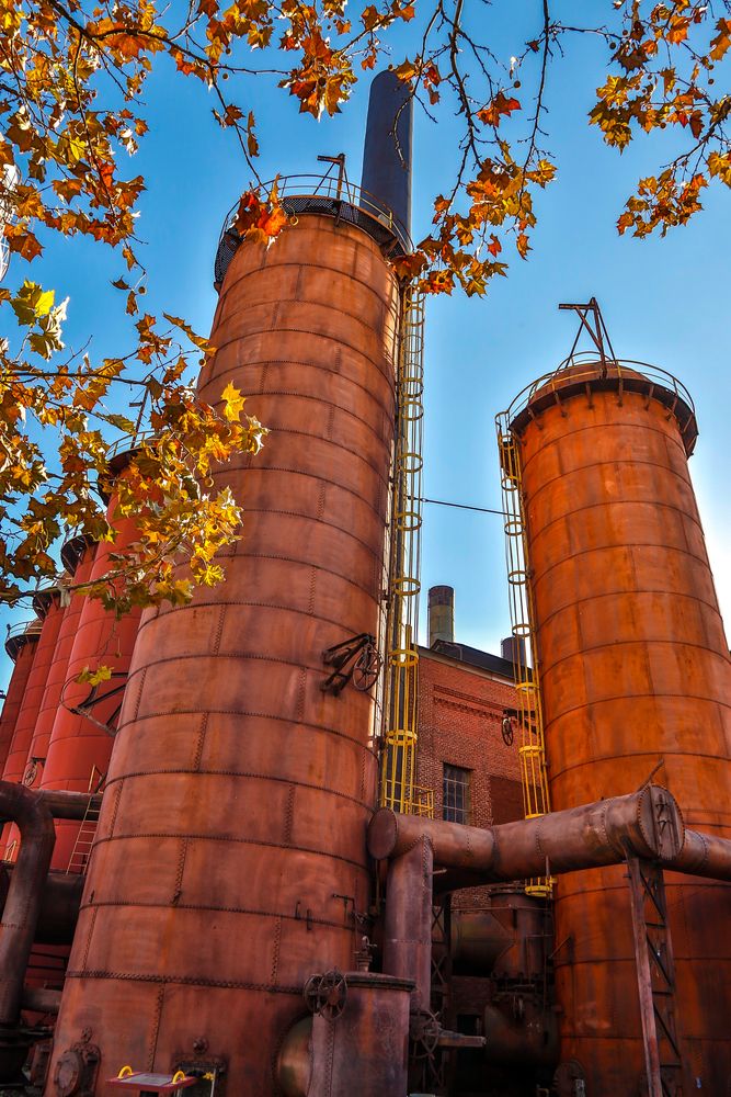 Blast furnaces at Sloss Furnaces National Historic Landmark
