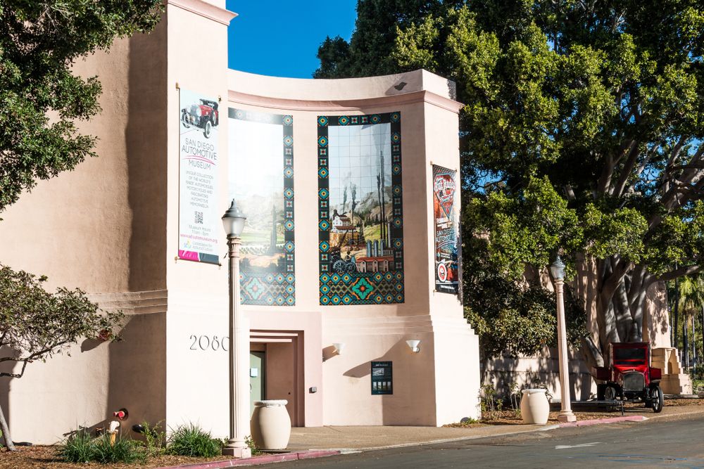 Exterior of San Diego Automotive Museum