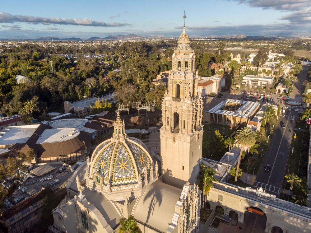 Aerial view of California Tower
