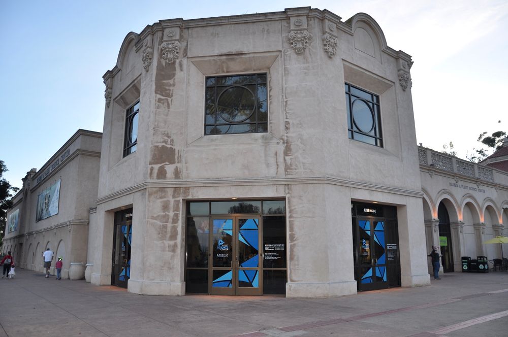 Exterior of Reuben H. Fleet Science Center
