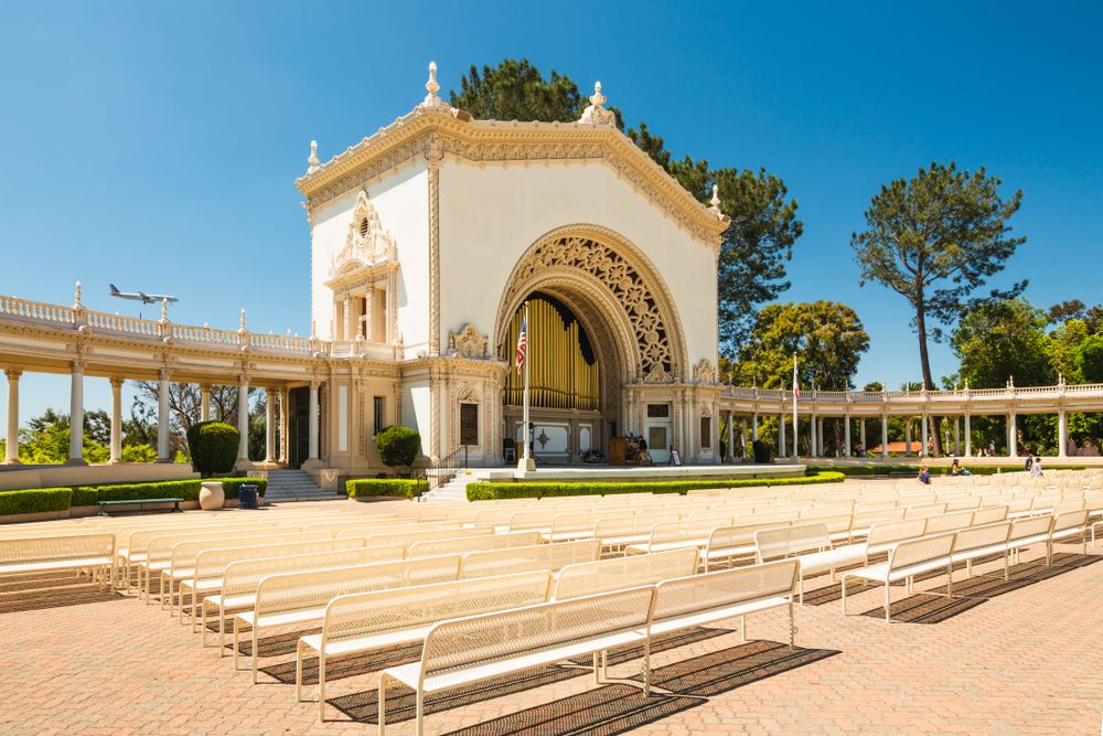Sunny day at Spreckels Organ Pavilion