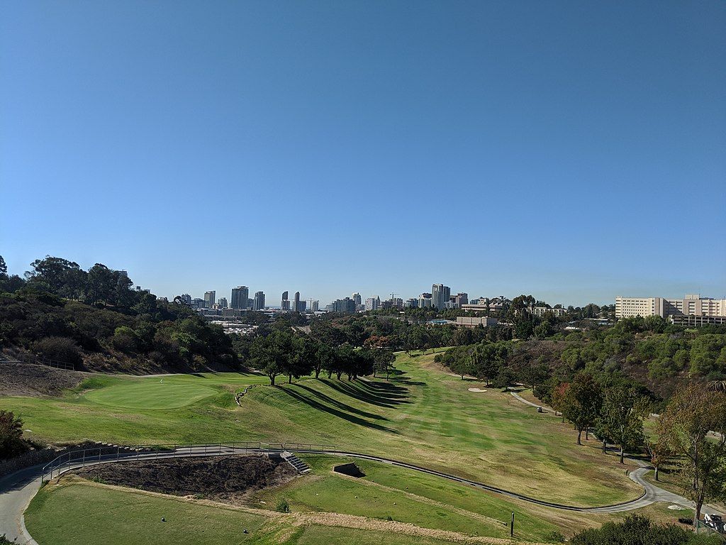 Sunny day at Balboa Park Golf Course