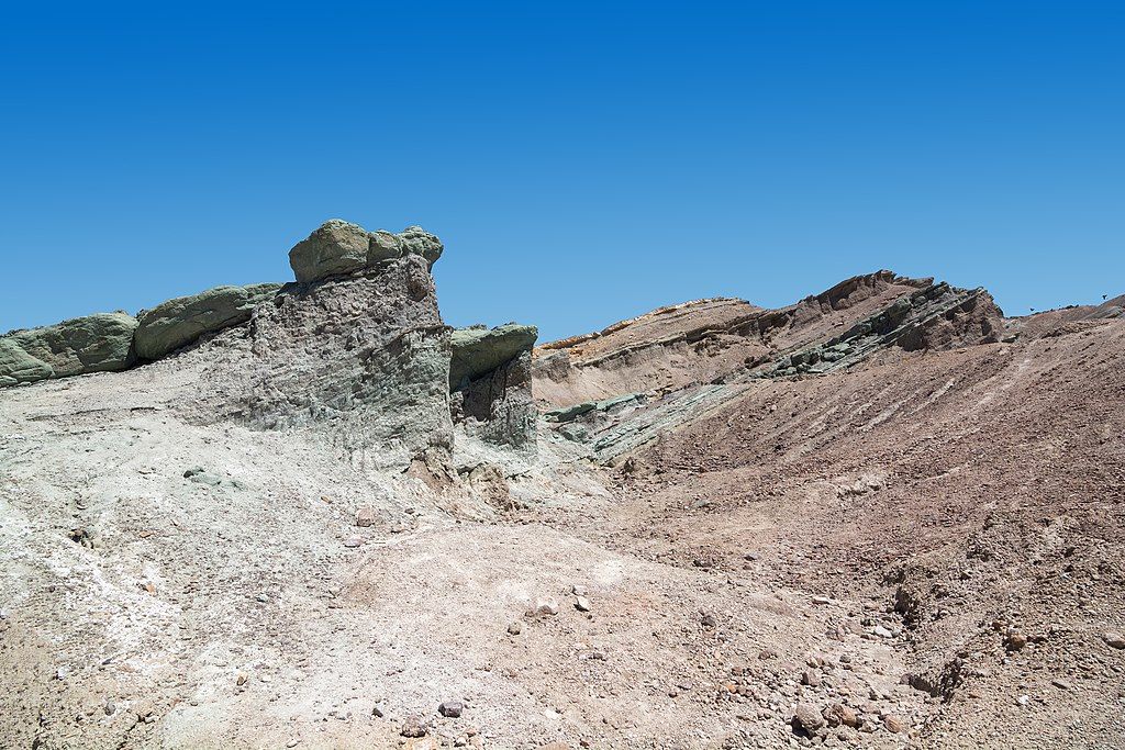 Rock formations at Rainbow Basin Natural Area