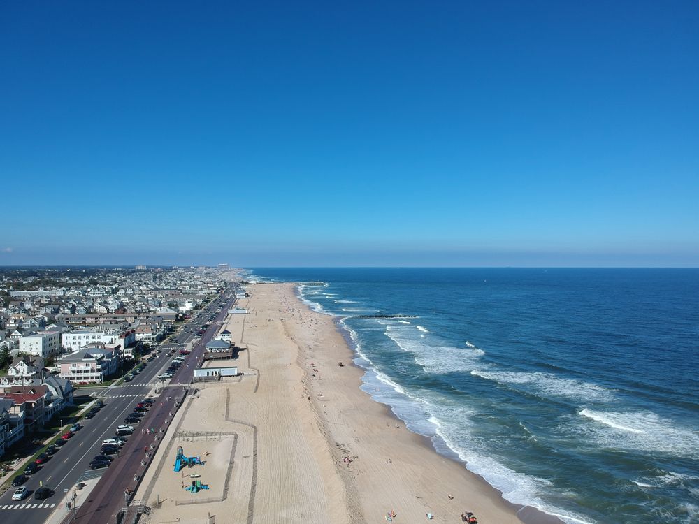 Aerial view of Belmar Beach