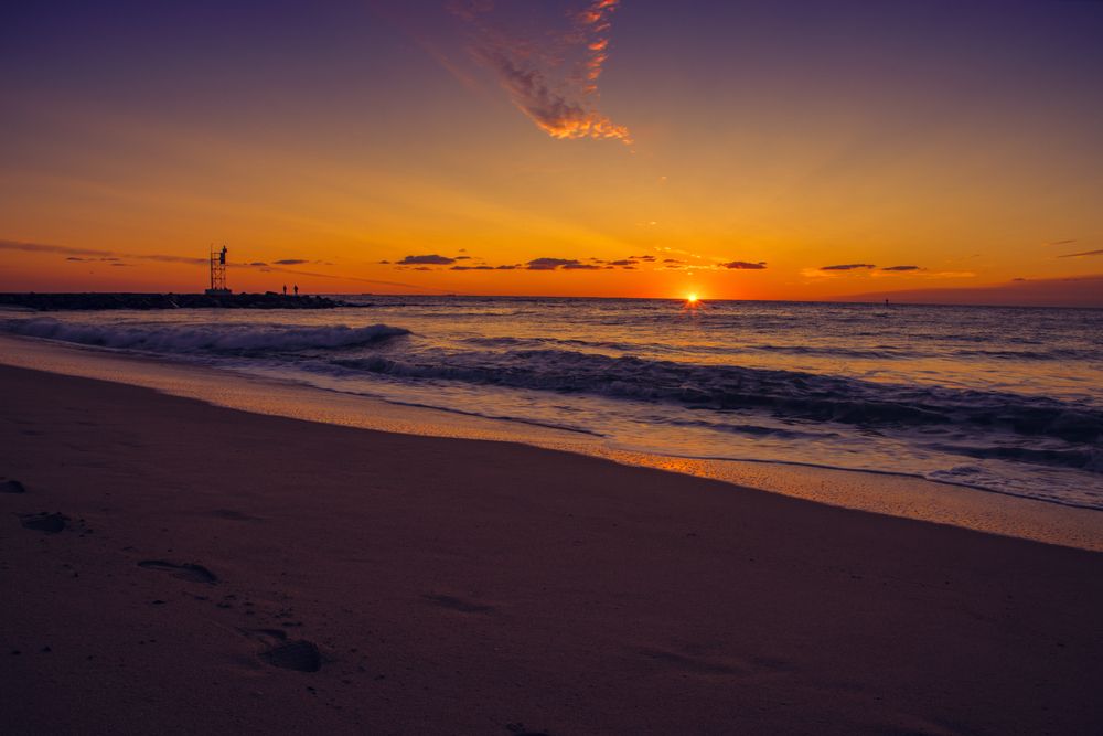 Scenic sunset over Shark River
