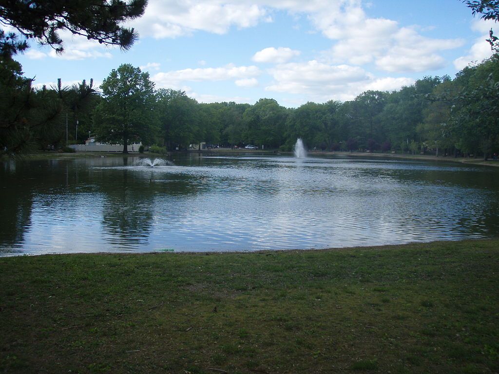 A duck pond at Saddle River County Park