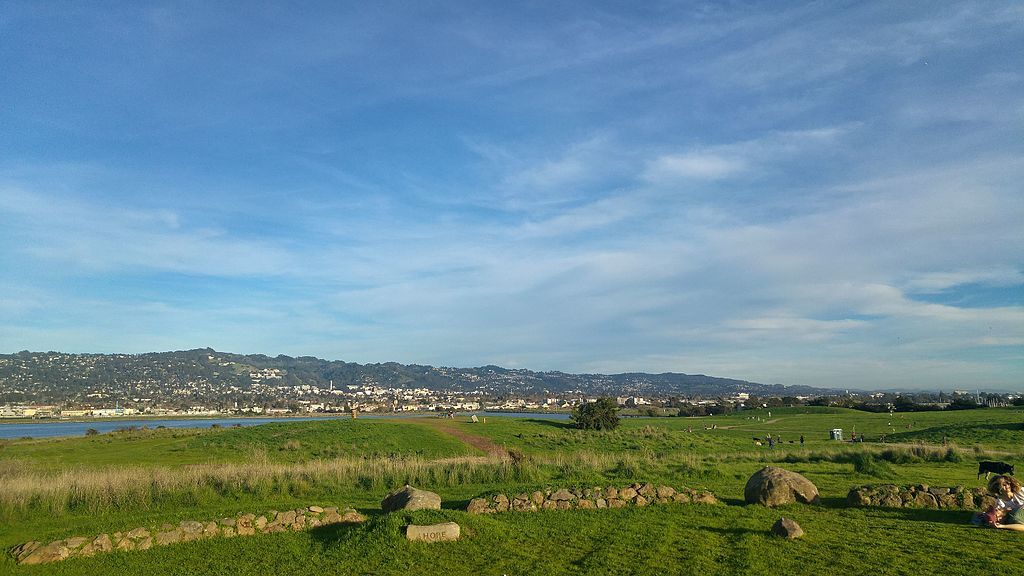 View of César E. Chávez Park hilltop