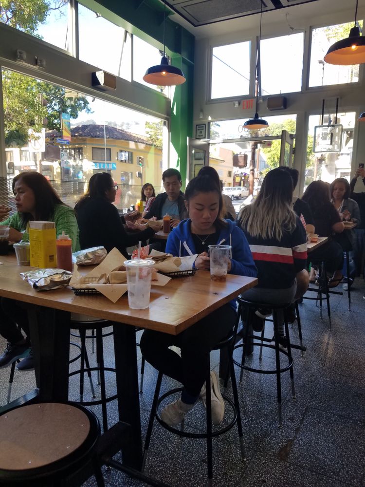 Interior of the bird restaurant