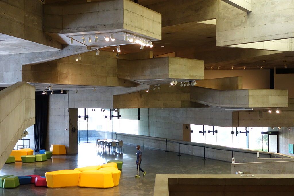 Interior of Berkeley Art Museum and Pacific Film Archive