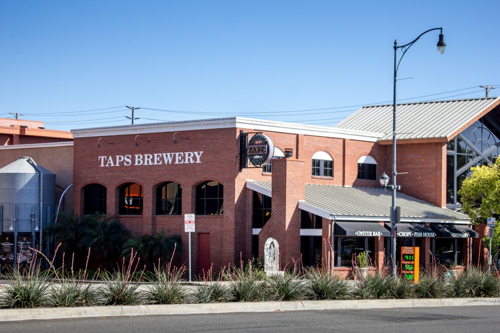 Exterior of TAPS Fish House & Brewery