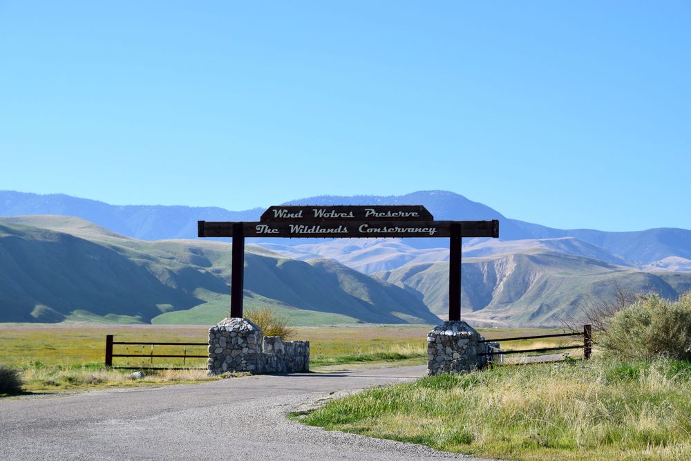 Entryway of Wind Wolves Preserve