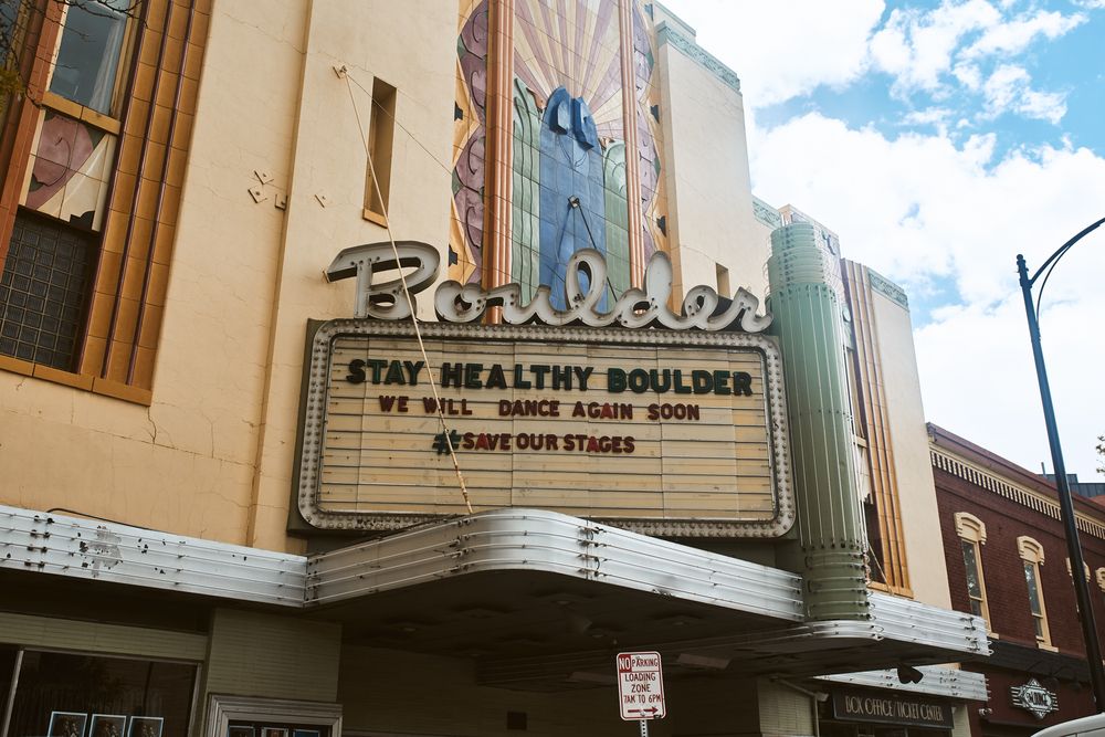 Marquee of the Historic Boulder Theater
