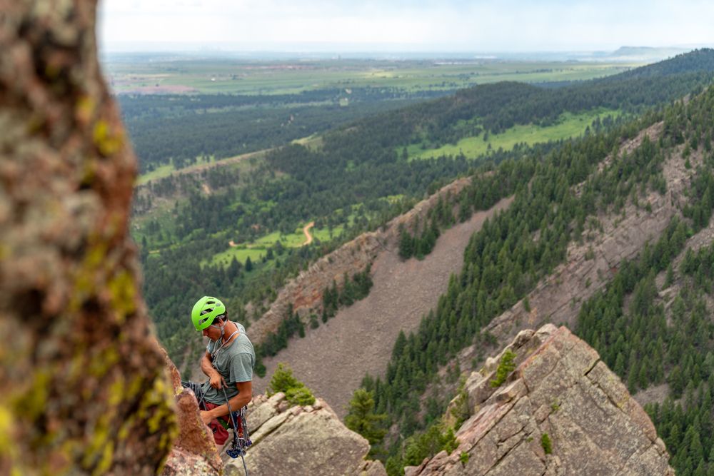 Rock-climbing at Eldorado Canyon State