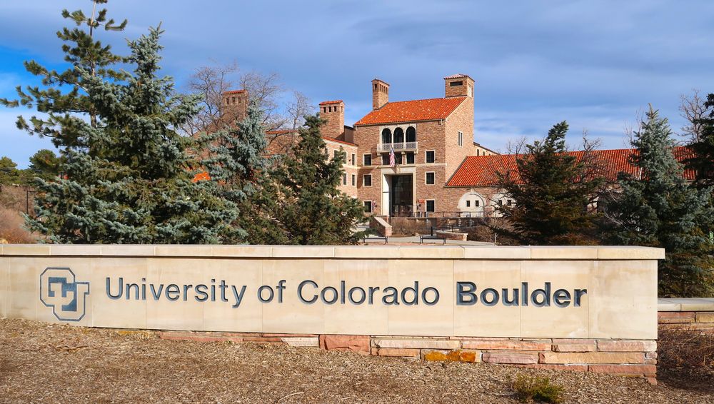 Welcome sign of the University of Colorado