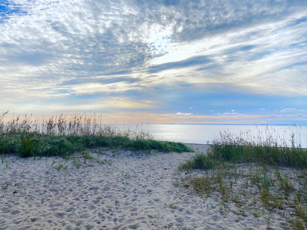 The sands of Sherwood Island State Park