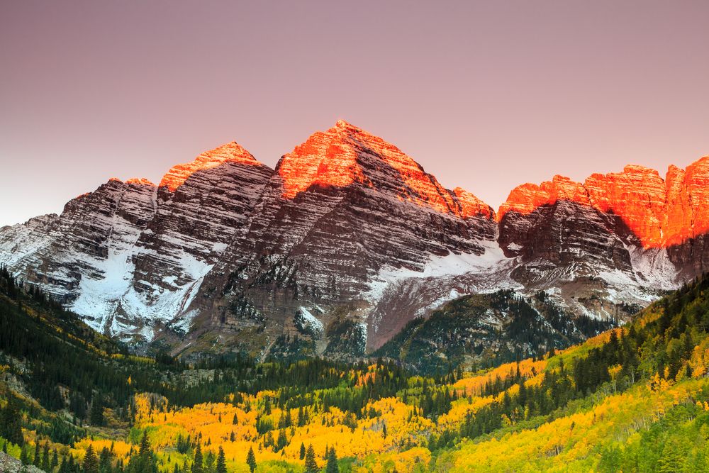 Scenic view of White River National Forest