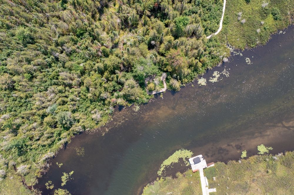 Aerial view of Grass River Natural Area