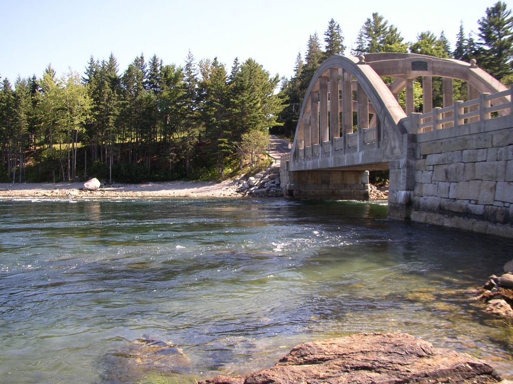 The waters of Blue Hill Reversing Falls