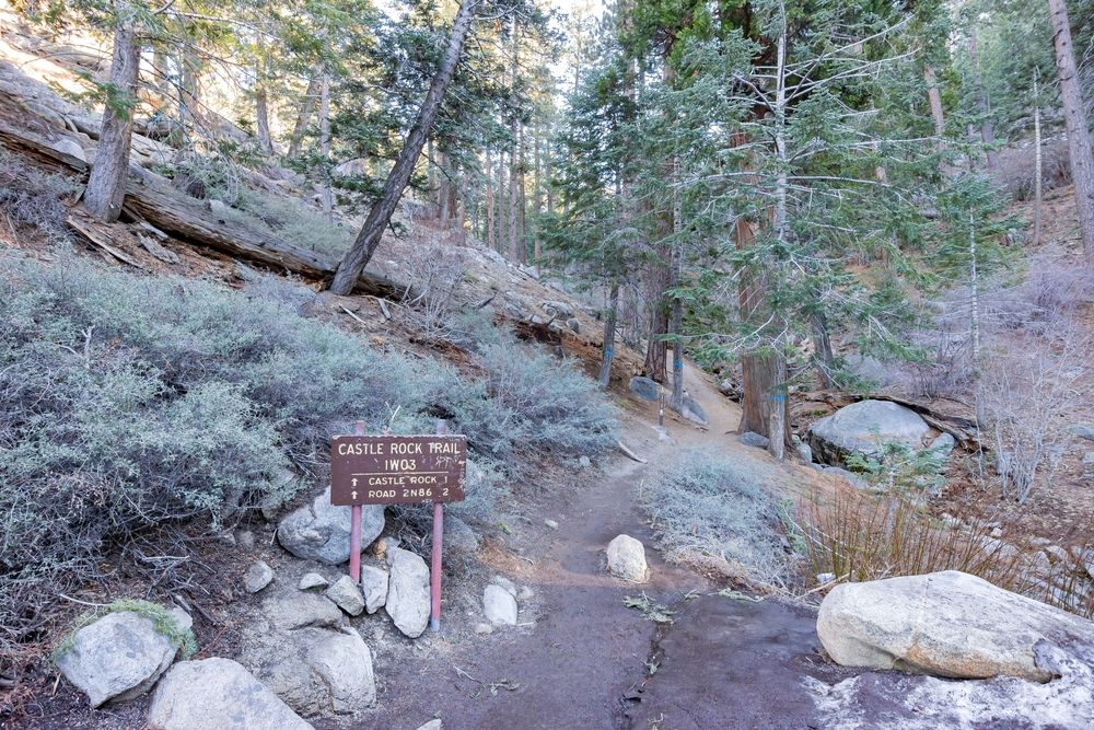 Starting point of Castle Rock Trail