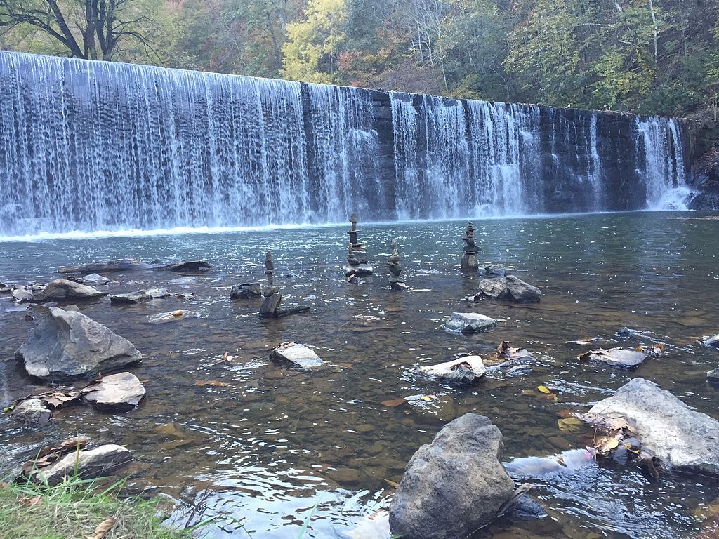 Hollins Mill Waterfall at Blackwater creek natural area