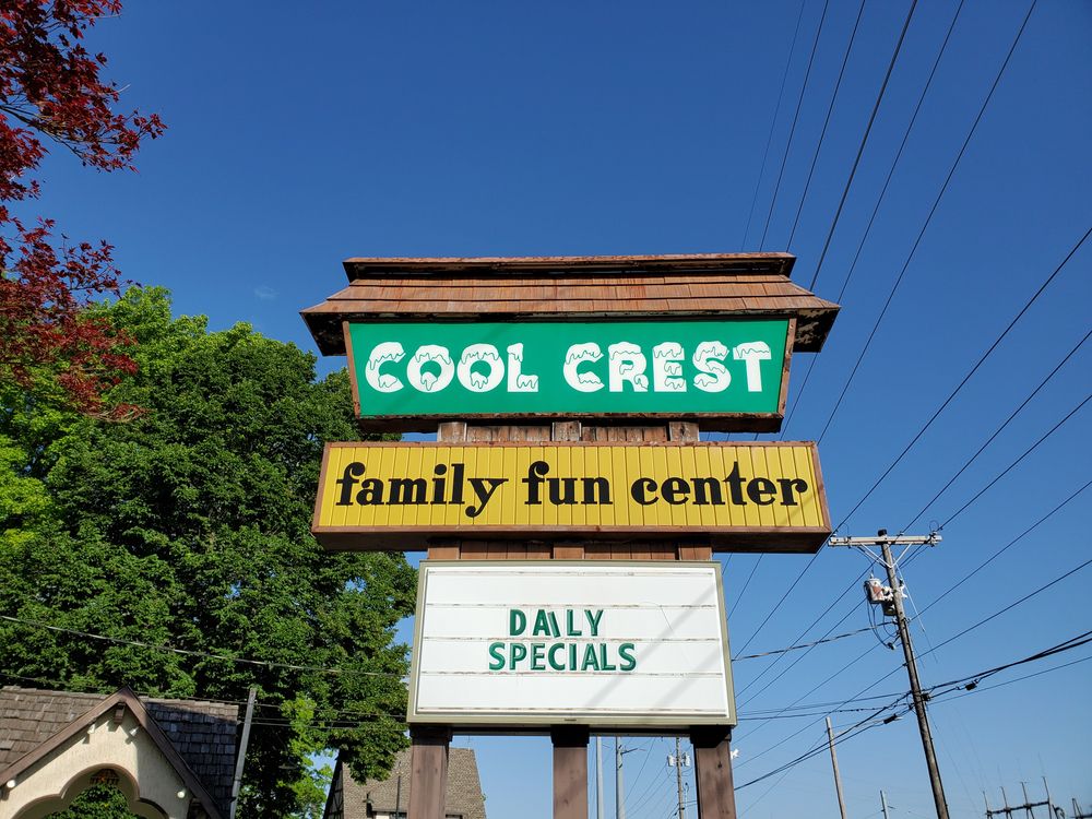 A Sign at Cool Crest Family Fun Center